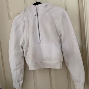 Scuba oversized half-zip hoodie